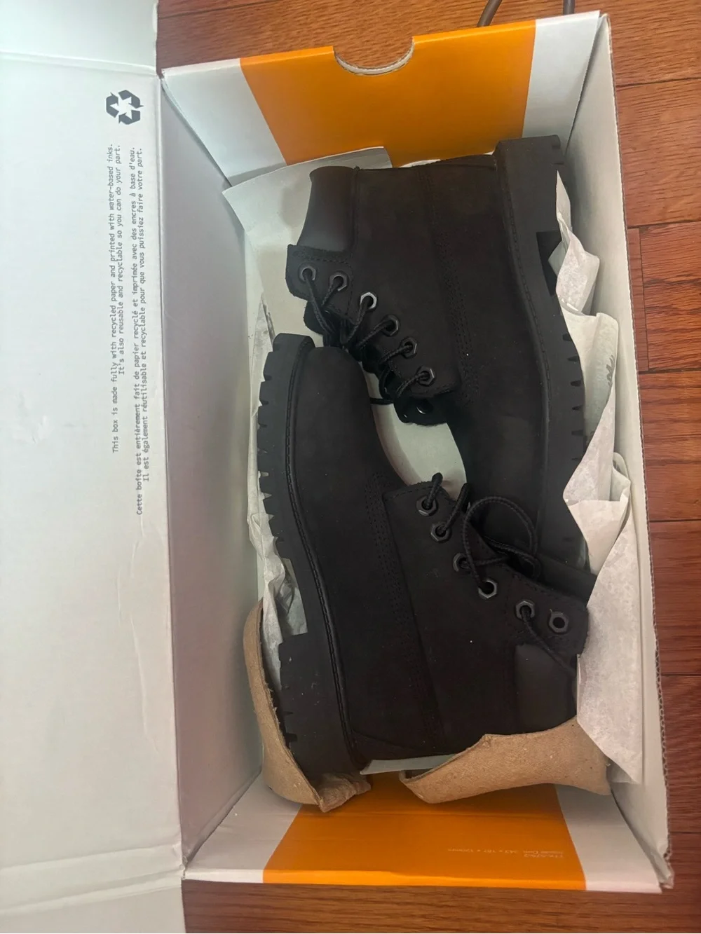 Timberland Kids Black Lace-Up Boots